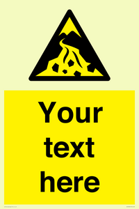 Custom Warning: Debris flow zone